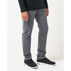 Travis Mathew Pants Mens Gray Performance Golf Stretch 5-Pocket Measures 34x32